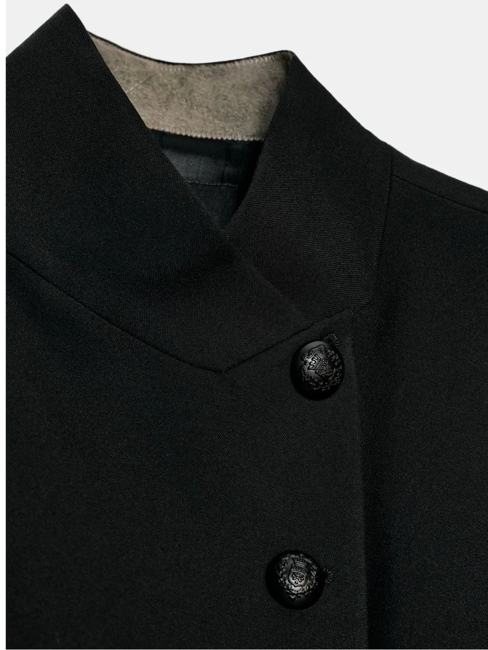 HIGH COLLAR BUTTONED BLAZER ZW COLLECTION